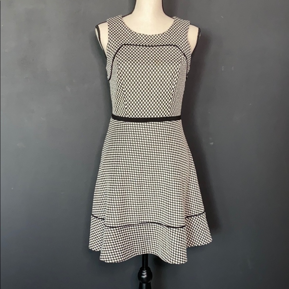 Checkered work dress